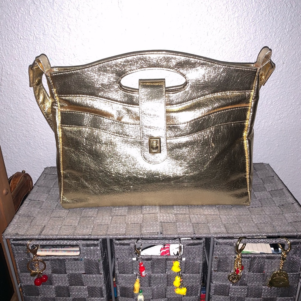Vintage Gold Shoulder/Clutch Bag